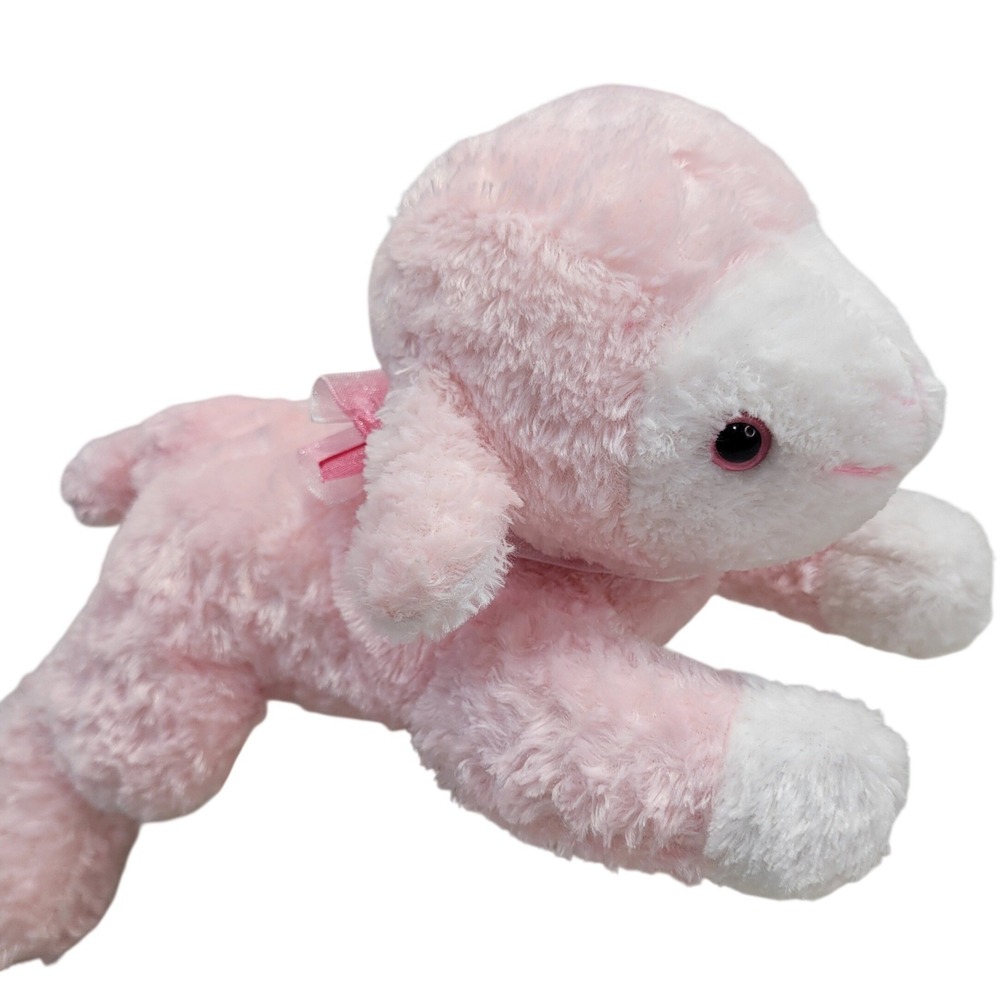 DanDee Pink Lamb Plush Laying Down Collector's‎ Choice Animal Easter Gift Baby